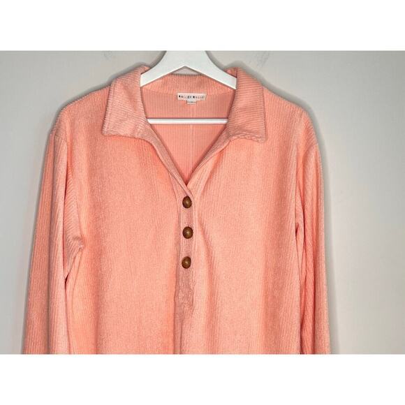 Roller Rabbit Peach Terry Romper Cover Up or Pajamas Womens Size S - Picture 3 of 8